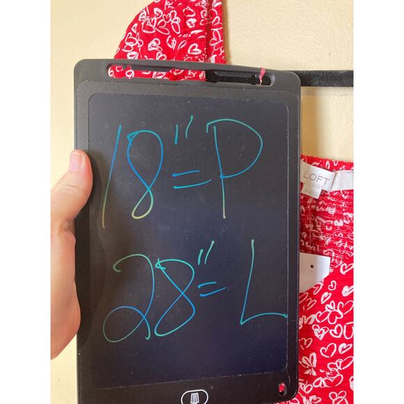 NWT Loft Red Blouse with Hearts Size 10 - Picture 9 of 9